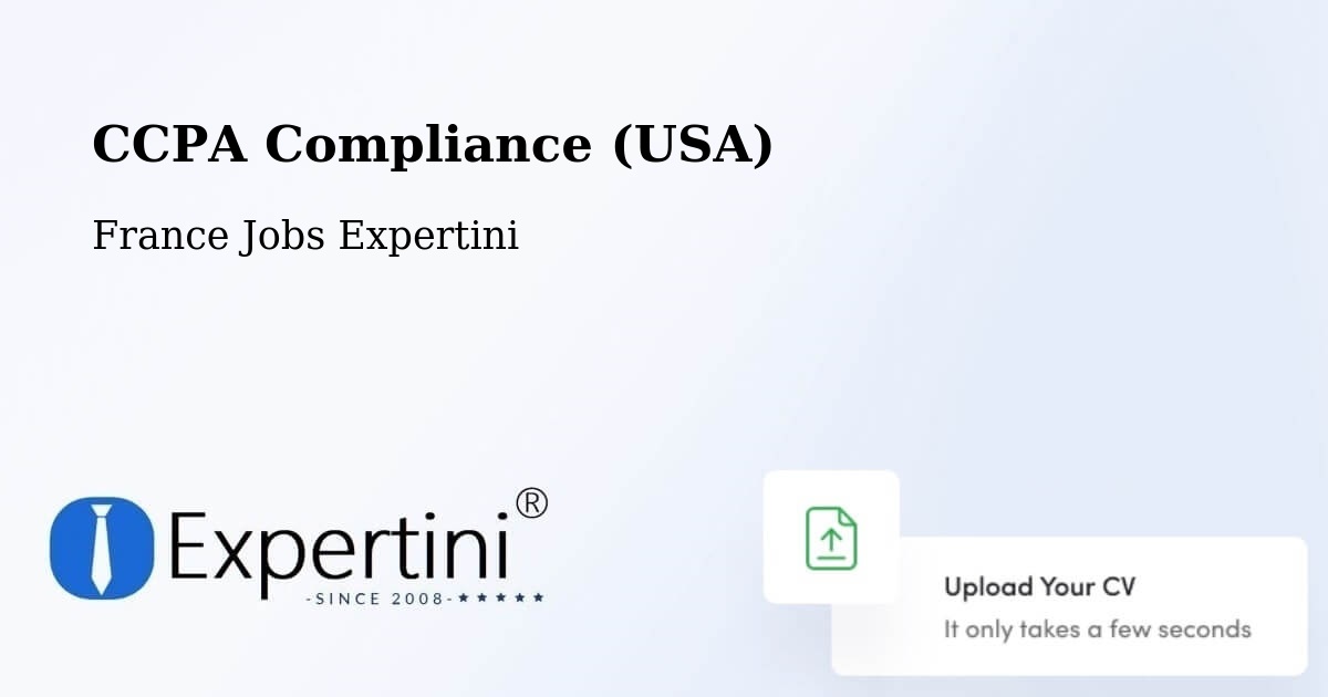 CCPA Privacy Rights & Compliance Notice – Pulligny - France Jobs Expertini